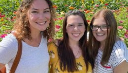 Flower Fields - Lydia and 2 friends